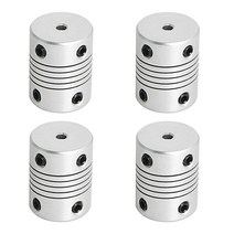 Aopin 유연한 빔 커플링 3mm ~ 3mm 유연한 커플러 샤프트 3D 프린터용 길이 25mm / 1인치 모터 커플러 커넥터 모델 샤프트 CNC 기계 모터 가이드 DI, 3mm to 3mm