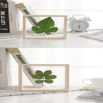 압축 투명 아크릴 액자 원목 나무 우드 프레임