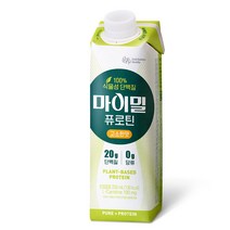 대상웰라이프 마이밀 식물성 단백질 100% 마시는 퓨로틴 고소한맛 250ml 24팩, 옵션1, 24개