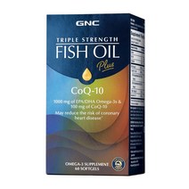 GNC 지엔씨 트리플스트렝스 피쉬오일 코엔자임Q10 60정
