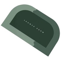 비 욕실 깔개 물 흡수성 규조류 진흙 목욕 매트 홈 샤워 매트 주방 욕실 욕조 용 매트 두꺼운 기계 세척, 규조 진흙 폴리에스터 섬유, 그린 45X75cm