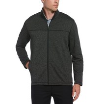 PGA TOUR 남성용 로열 플리스 골프 재킷 캐비어 헤더 XLarge, 3X-Large