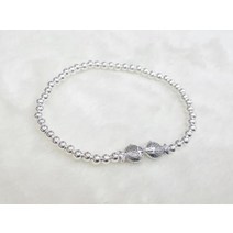 자체제작 상품 925 silver 3.5mm 은볼 키싱구라미 팔찌