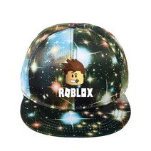 캡모자 Game Roblox-피크 캡 남성 여성 블랙 유니섹스 야구 모자 캐주얼 코튼 태양 만화 패턴 트럭 운전사, [05] qing