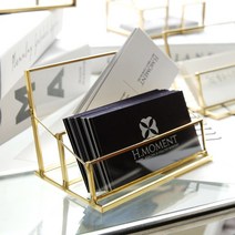 이음데코랩 골드 명함꽂이 명함집 명함케이스 개업선물 명함거치대 명함보관함