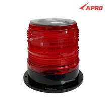 CAPRO 카프로 LED자석경광등(중) 태양광 (적색) 싸이키 차량부착등 태양광충전식 차량경광등, 1개