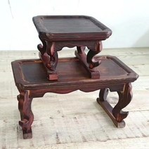 원목 개다리 소반 나무 다과상 다기상 찻상 전통 백일 돌 소품 호족반, 개다리소반직사각(소)(31x16.5x16)