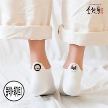 소확품 퍼피 자수스니커즈양말 10종 1세트 패션양말 귀여운양말 옵션확인필수