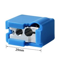 E3D 화산 히터 블록 PT100 핫 엔드 카트리지 타입 실리콘 V6 압출기 가열 알루미늄 3D 프린터 부품 24x20x12mm, [02] Volcano PT100 Kit 1