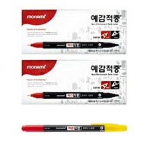 모나미 예감적중 사인펜 12p, 블랙 + 레드, 1개