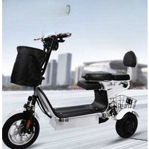 소형 전기자전거 어르신 마트 전동차 노인 전동바이크, 36V (13A 배터리)45-50km수명48V