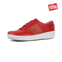 핏플랍 [FITFLOP] 정품 F-스포티 2 메탈스터드 파이어레드 Q03-617 스니커즈