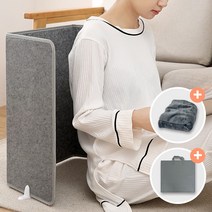 사무실 발난로 접이식 히팅패드 파티션 히터 책상 난로 다리 데스크히터 발열 HPH86, 그레이