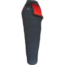 NORDKAMM 백패킹 캠핑 삼계절 침낭, 블랙 지퍼 오른쪽