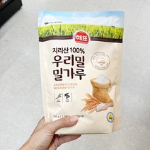 해표 지리산100_ 우리밀 밀가루 750g x 2개, 단품, 단품