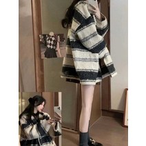 스웨터 부드러운 그라데이션 오버핏 여성 니트