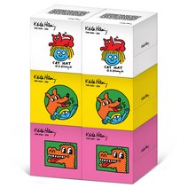 한예지 키스해링 KIDS 미용티슈 230매 6입 1팩