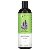 Kin+Kind 벼룩 + 진드기 제거 반려견 + 반려묘용 샴푸 라벤더 향 354ml(12fl oz)