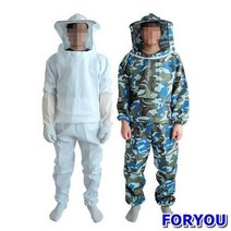 Foryou2071 양봉옷 상하의 양봉작업복 벌망옷 벌초복 모기장옷 벌보호옷 양봉방충복