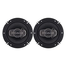 자동차 스피커 2pcs 6.5 인치 4 웨이 동축 스피커 트위터 4Ω 차량 오디오 음악 스테레오 HIFI 전체 범위, 없음