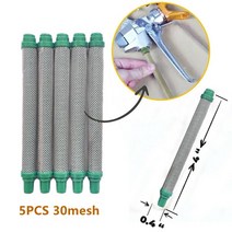 동력분무기 5pcs 에어리스 건 필터 30 메쉬 스프레이 304 스테인레스 스틸 전동 공구 기계 액세서리, [01] 30 Mesh