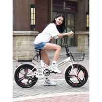 접이식 자전거 경량 미니벨로 스틸 알루미늄 출퇴근용, 블루스틸 20인치