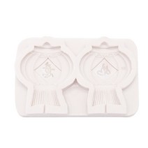 3D 랜턴 모양의 중국어 단어 패턴 무스 케이크 곰팡이 아이스크림 젤리 푸딩 초콜릿 실리콘 곰팡이 베이킹 도구, 탐내는