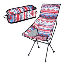 소소일상 경량 백패킹 감성 접이식 캠핑 의자, 1개, 접이식캠핑의자/ 오버 롱(대형)/ 레드