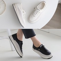 벨루치슈즈 여성 천연소가죽 유스 키높이 3cm 통굽 밴드스링 쿠션 슬립온 스니커즈 운동화