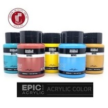 쉴드 에픽 아크릴물감 헤비바디 500ml 낱색, 643 Cobalt Blue(HUE), 643 Cobalt Blue(HUE)