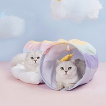 zeze 고양이 바스락 무지개 캣터널, 상세페이지 참조