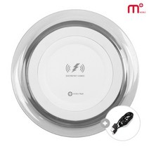 고속 무선충전패드 MW-300Q 10아이폰 무선충전기 MPLUS 에어팟 버즈, MW-300QB-블랙