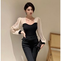 시폰 오케이광자매 모노타임 전혜빈 신민아옷 레이나 보라끌레르 오간자 블라우스 르시루즈