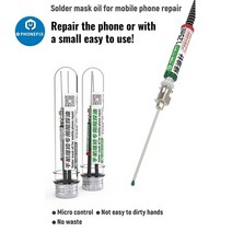 마이크로 컨트롤 UV 라이트 경화 BGA PCB 솔더 오일 보드 납땜 수리 녹색 검정색 용접 바늘, 02 Black Oil Needle