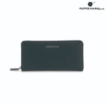 LECCPOOM 지퍼 장지갑 네이비