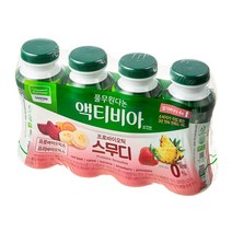 액티비아 스무디 딸기바나나 150ml 4입