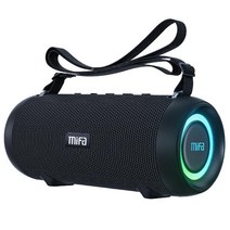 Mifa A90 블루투스 스피커 서브우퍼 야외 오디오 휴대용 서라운드 사운드, 단일사이즈, 블랙