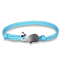 고래꼬리팔찌 말굽팔찌오션 스타일 고래 꼬리 팔찌 여성 럭키 발찌 팜므 매력 생존 로프 앵커 남성 보호 선