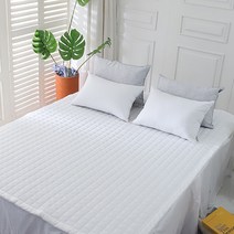 프렌치 고급 사틴면 침대패드 겸 카페트 특대/퀸/슈퍼싱글