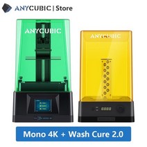 ANYCUBIC Photon Mono 4K 3D 프린터 LCD 2023 인치 단색 스크린 고해상도 고속 인쇄 UV 수지 3d 6.23136526, Green to WASH2 0