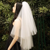 셀프웨딩 웨딩소품 헤어소품 브라이덜샤워 베일면사포, 면사포