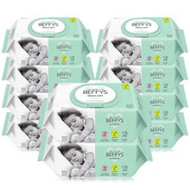 베피스 젠틀 소프트 물티슈 캡형 100매x10개 독일더마테스트 비건인증