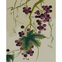 피포페인팅 쉬운그림그리기 어른색칠공부 신사임당 포도 40x50, 상세페이지 참조
