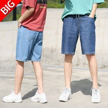 빅사이즈 남자 반바지 L~4XL 해지청 밴딩 반바지 동대문스타일 여름반바지 큰옷