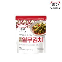 F종가 한입 열무김치 80g/파우치, 없음
