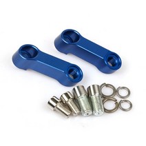 모터 추천 차량 오토바이 백미러 확장 라이저 어댑터 브래킷 10MM 혼다 스즈키 야마하 등등 범용 모터 부, 04 Blue