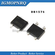 10개 DB157S DB157 2A 1000V SO 브리지 정류기 1.5A 700V
