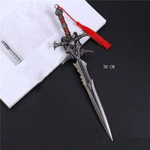 월드 오브 워크래프트 소드 모델 프로스트몬 애니메이션 프로토 타입 미니 모델링 금속 포경 블레이드 칼 소년 장난감, [02] 30cm