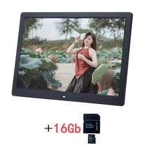 디지털액자 포토키오스크 키오스크제작 DID시스템 키오스크매장15 인치 디지털 사진 프레임 HD 앨범 초박형, 07 black16GB_01 EU 플러그