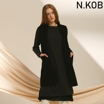 앤콥 심플리 포켓 니트베스트 N19IKN144 블랙